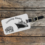 Alaska Cruise Frakt Bear Bagagebricka<br><div class="desc">Den här designen skapades genom digital grafik. Det kan vara personlig genom att välja det andra alternativet för anpassning. Kontakta mig på colorflowcreations@gmail.com om du vill ha denna design på en annan produkt. Köp min ursprungliga abstrakt-akrylmålning för försäljning på www.etsy.com/shop/colorflowart. Se fler av mina skapelser eller följ mig på www.facebook.com/colorflowcreations,...</div>