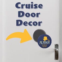 Alaska Cruise Frakt Cabin Door Marker Personlig Magnet