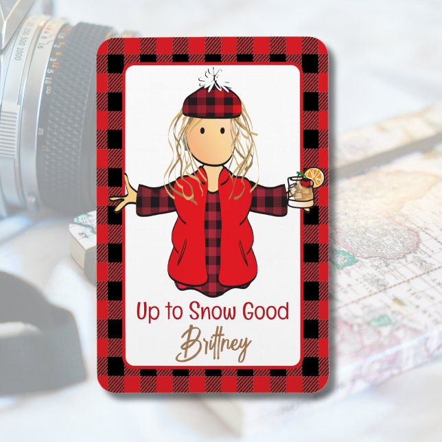 Alaska Cruise Frakt Door Funny Sayed Winter Snö Magnet (Skapare uppladdad)