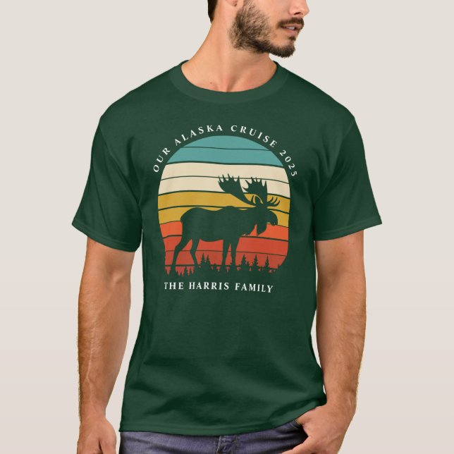 Alaska Cruise Frakt Embarkation Anpassningsbar T-S T Shirt (Framsida)