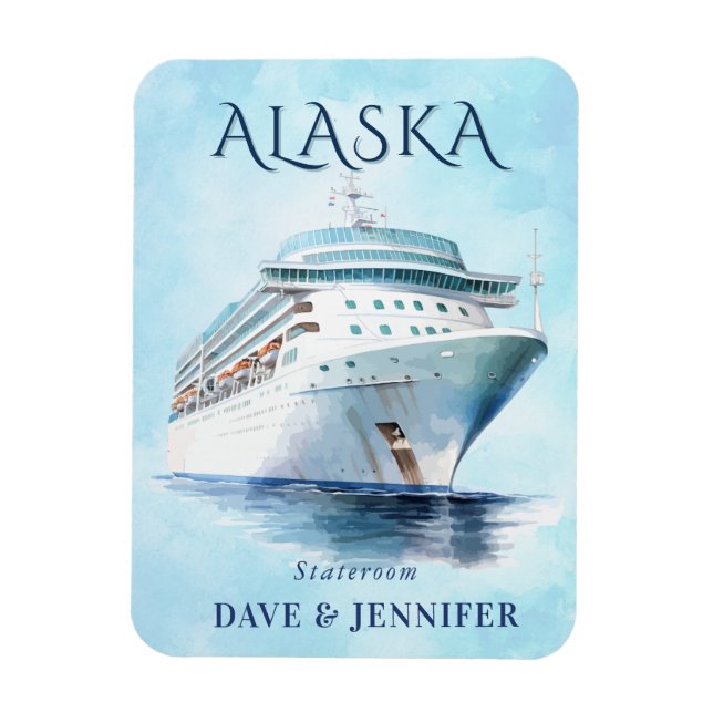 Alaska Cruise Frakt Stateroom Magnet (Vertikal)