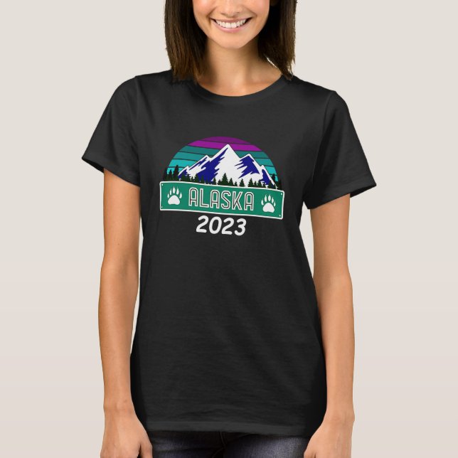 Alaska Cruise Frakt Vacation Vacay 2023 Manar Wome T Shirt (Framsida)