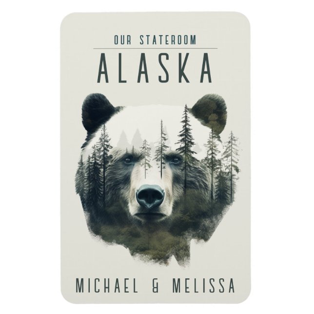 Alaska Cruise Ship Stateroom Magnet (Vertikal)