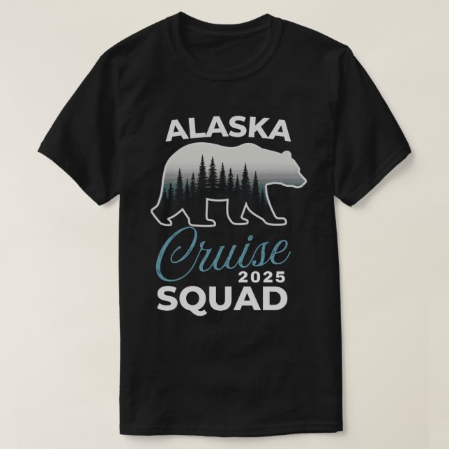 Alaska Cruise Squad 2025 Matching Family Group Ala T Shirt (Design framsida)