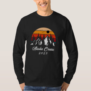 Alaska Cruise Sunset Mountain Anpassade T Shirt