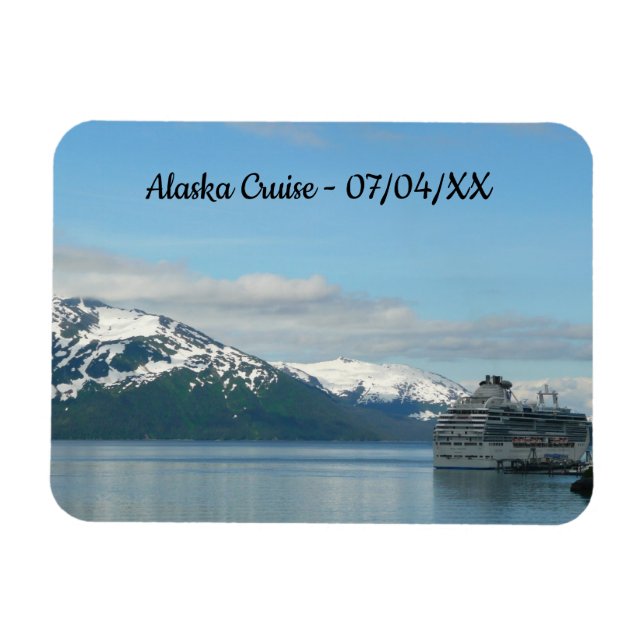 Alaska Cruise Vacation Travel Photography Magnet (Horisontell)