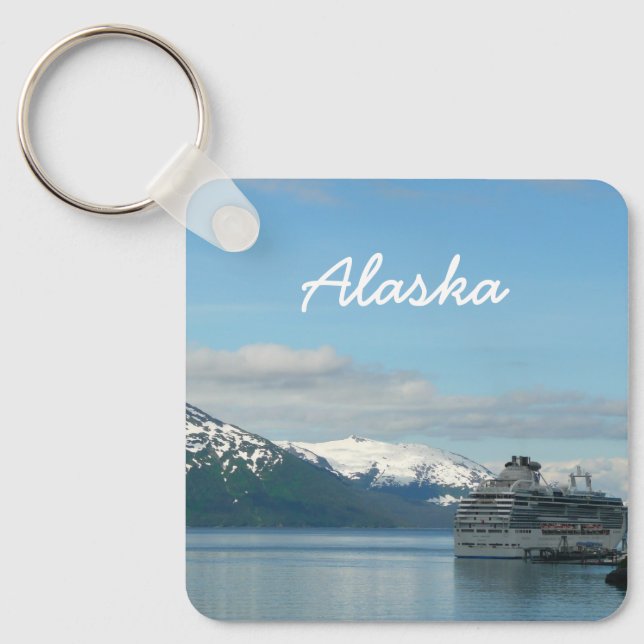Alaska Cruise Vacation Travel Photography Nyckelring (Framsida)