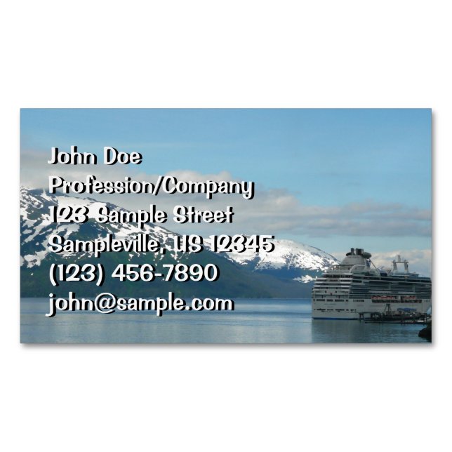 Alaska Cruise Vacation Travel Photography Visitkortmagnet (Framsida)