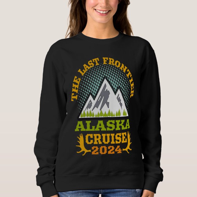 Alaska Cruise Wear Essential 2024 The Last Frontie T Shirt (Framsida)