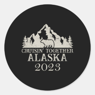 Alaska Cruising Together 2023 Family Reunion Cruis Runt Klistermärke