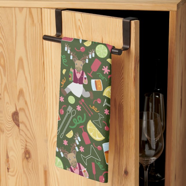 Alaska Culinary Artist Grönt Tea Kitchen Towels Kökshandduk (Thirds Fold)