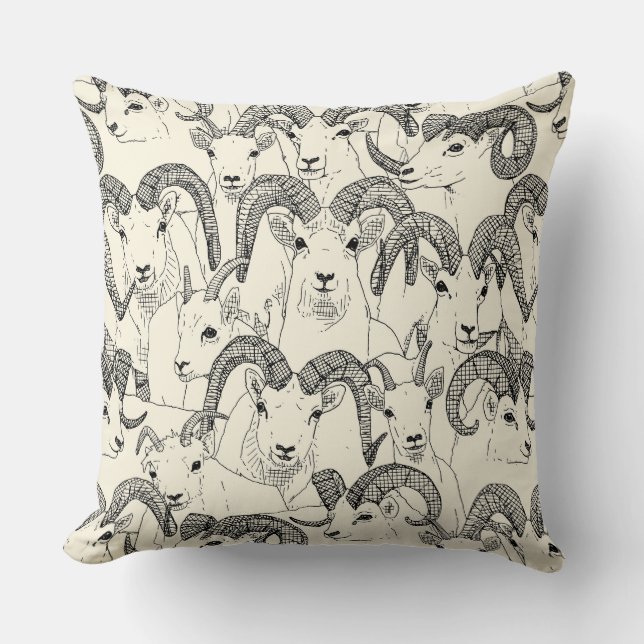 Alaska Dall fårpearl Kudde (Framsida)