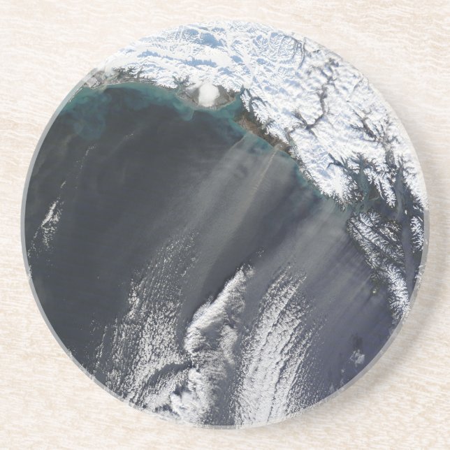 Alaska dammstorm sandstens coaster underlägg sandsten (Framsidan)