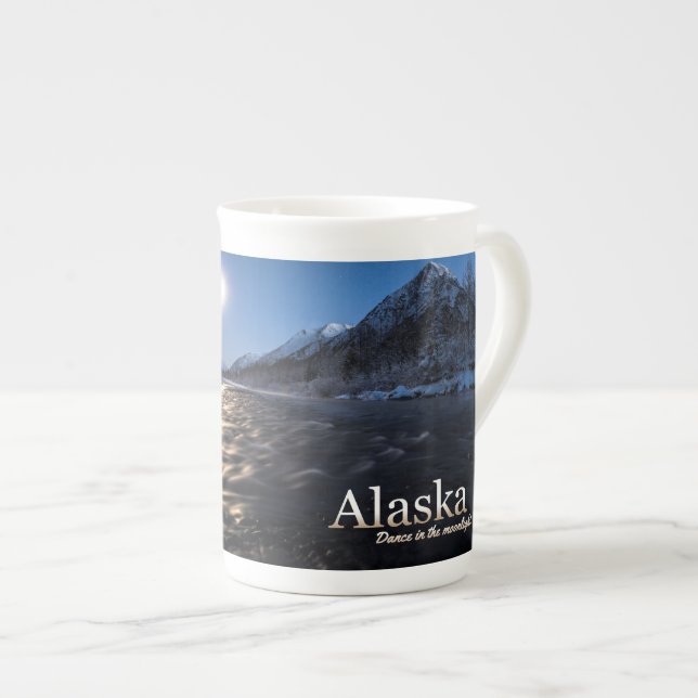Alaska Dance in Moonlight Benporslin Mugg (Framsida höger)