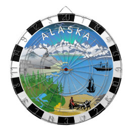 Alaska Dartboard, Flagga, Alaska darts / match Darttavla