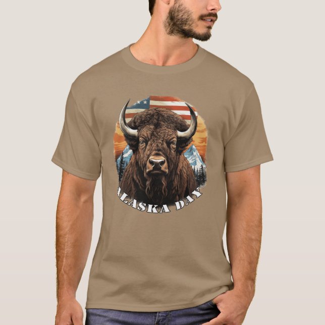 Alaska Day Capturing Alaskas Essence Oversized T Shirt (Framsida)