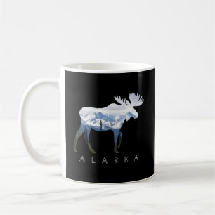 Alaska Day moose Snowy Mountain Alaska Tourist ell Kaffemugg