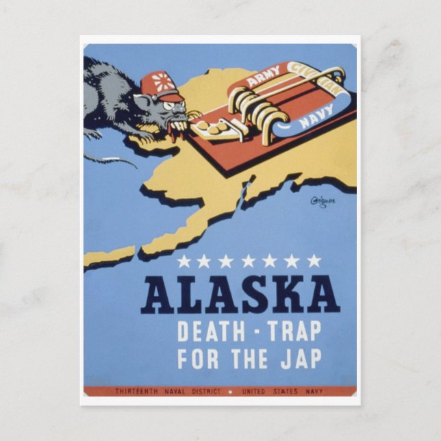 Alaska_Death_Trap_Propaganda poster Vykort (Framsida)