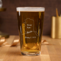 Alaska-delstat Graverat Glas