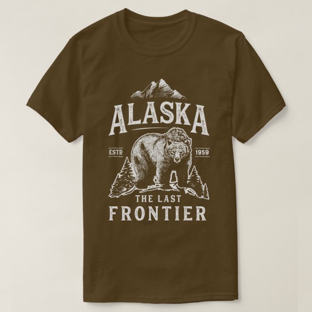 Alaska, den sista gränsbostaden Manar Women Vinta T Shirt (Design framsida)