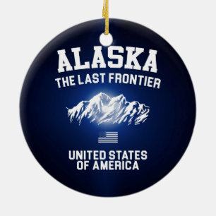 Alaska, den sista gränsen julgransprydnad keramik