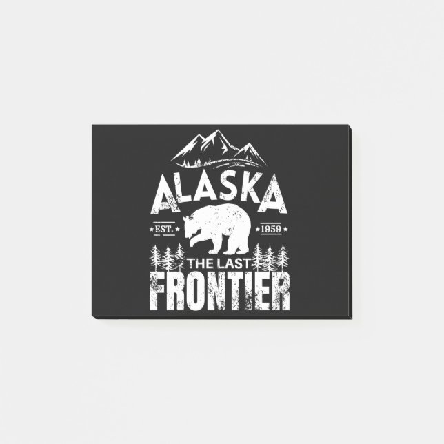 Alaska, den sista gränsen post-it block (Framsida)