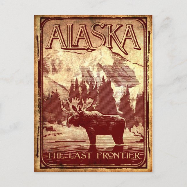 Alaska - den sista gränsen vykort (Framsida)