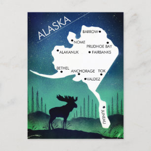 Alaska den slutliga gränsen vykort