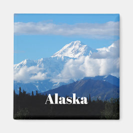 Alaska Denali Mountain Ligcape Photo Magnet