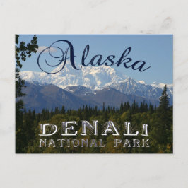 Alaska Denali National Park Mount McKinley Card Vykort