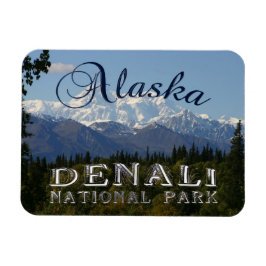 Alaska Denali National Park Mount McKinley Magnet