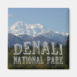Alaska Denali National Park Mount McKinley Magnet