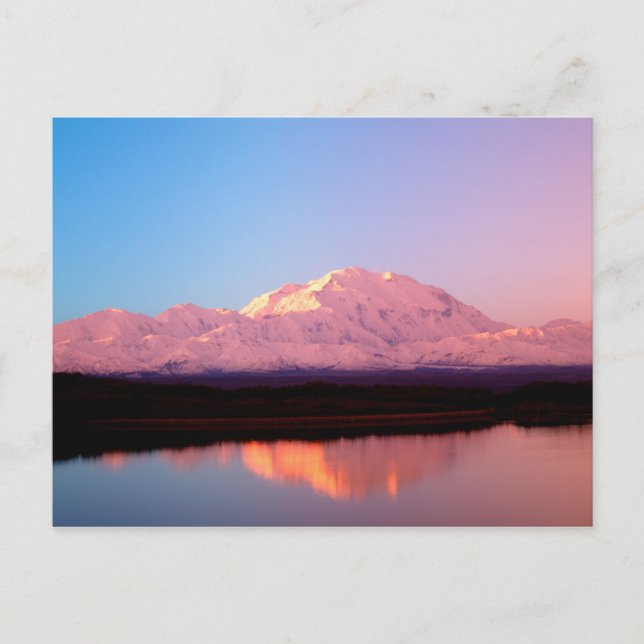 Alaska, Denali National Park, Mt. McKinley på Vykort (Framsida)