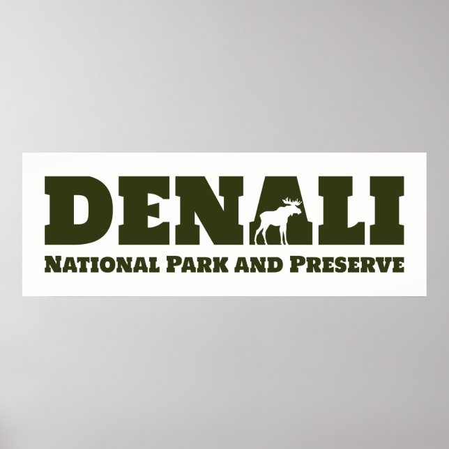 Alaska. Denali National Park och Preserve Poster (Framsidan)