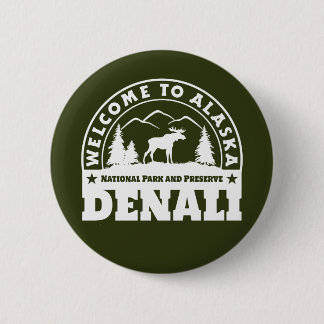 Alaska. Denali nationalpark och sylt Knapp