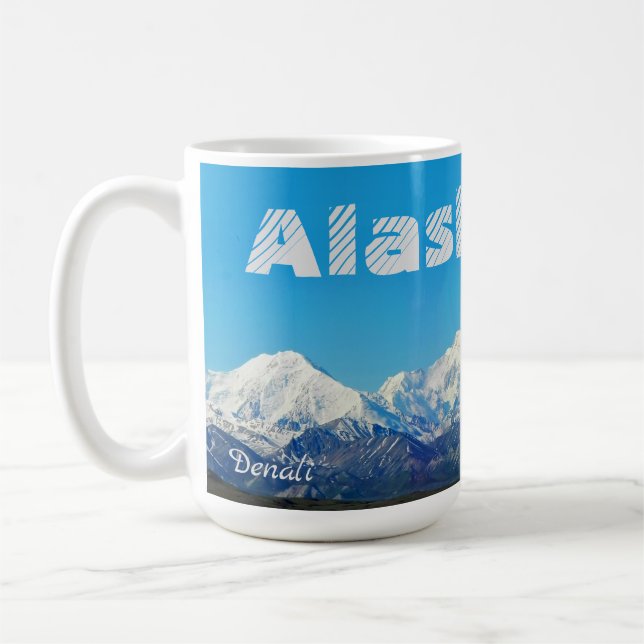 Alaska Denali Souvenir Coffee Mugg Gift (Vänster)