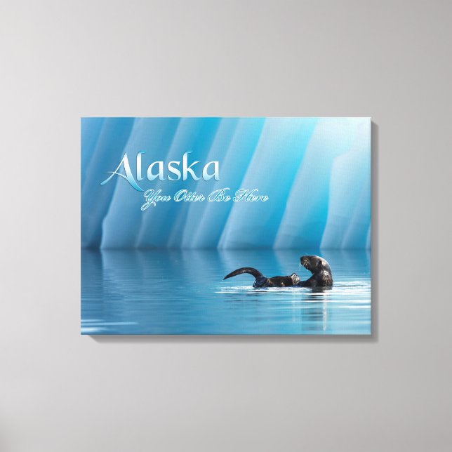 Alaska-du kan vara här canvastryck (Framsida)