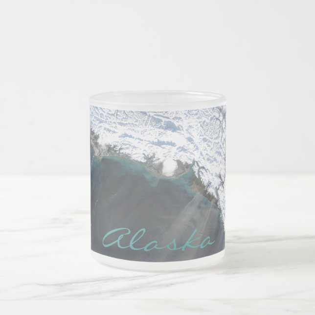 Alaska Dust Storm Frosted Glass Mugg (Center)