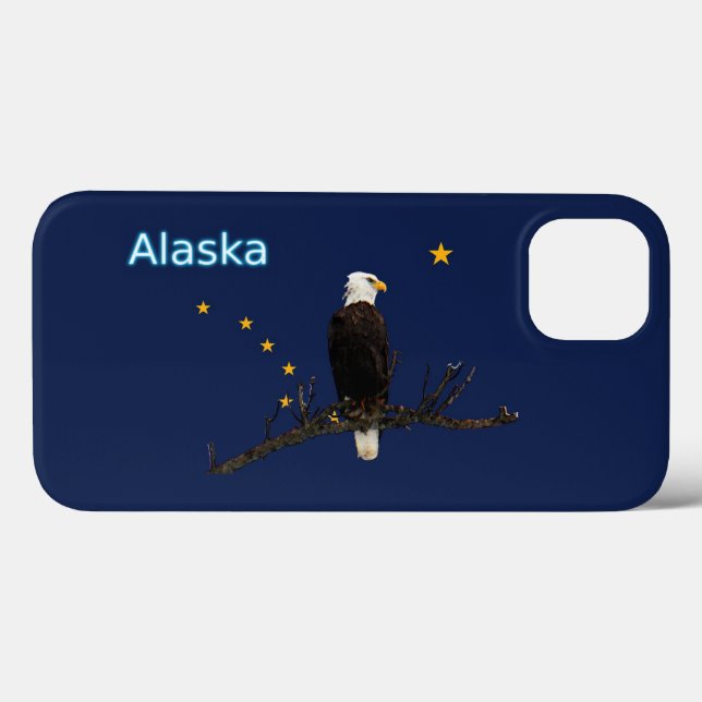 Alaska Eagle och Flagga (Baksida (horisontell))