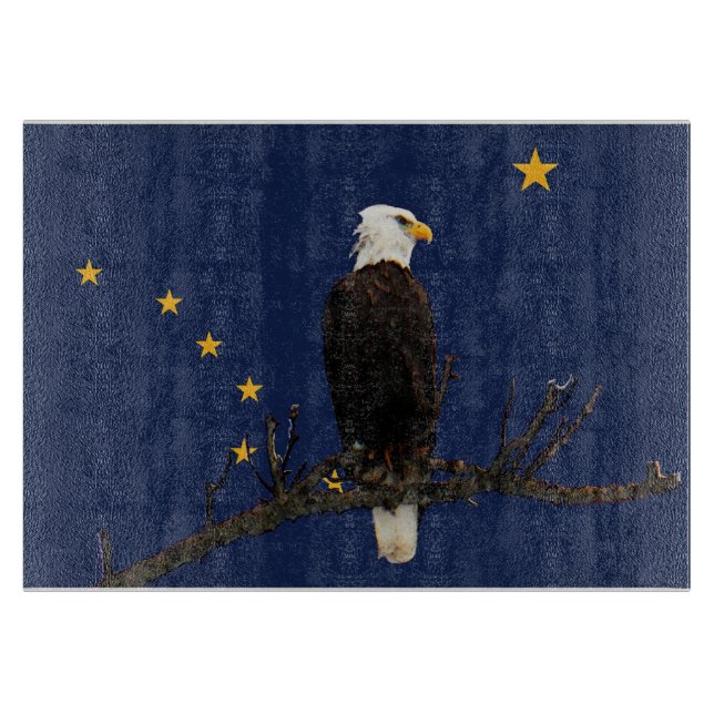 Alaska Eagle och Flagga (Framsidan)