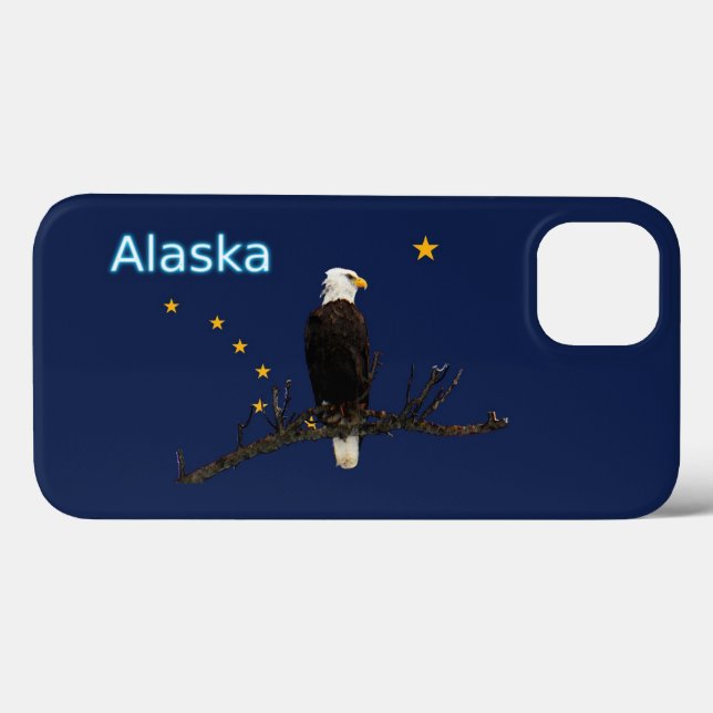 Alaska Eagle och Flagga (Baksida (horisontell))