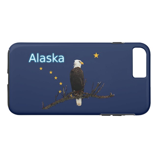 Alaska Eagle och Flagga Case-Mate iPhone Skal (Baksida (horisontal))