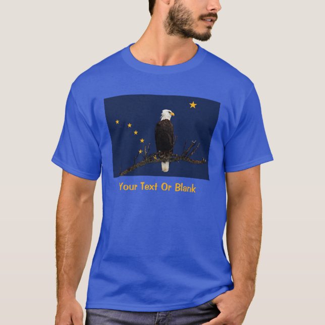 Alaska Eagle och Flagga Tröja (Framsida)