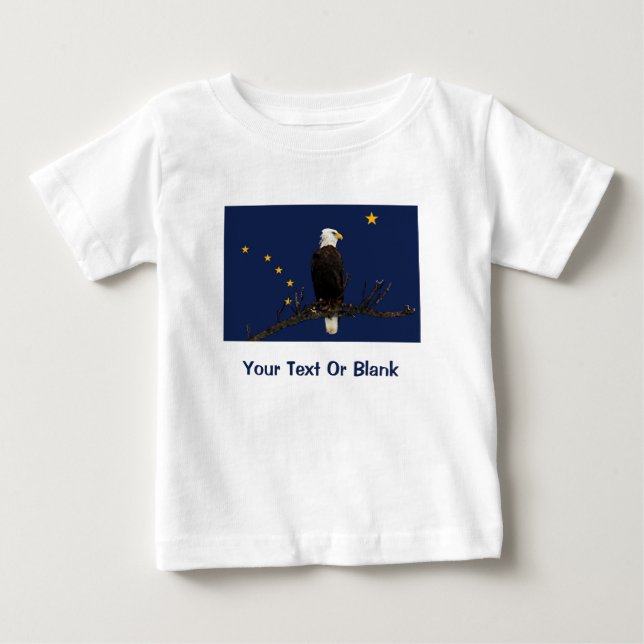 Alaska Eagle och Flagga Tröja (Framsida)