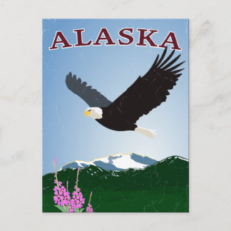 Alaska eagle-vykort vykort