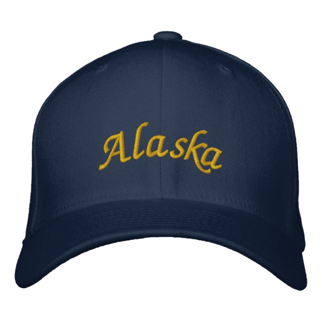 Alaska Embroized Hat Broderad Keps (Framsida)
