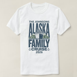 Alaska Familjekryssning Anpassat Namn År T Shirt