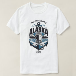 Alaska Familjekryssning Anpassat Namn År T Shirt