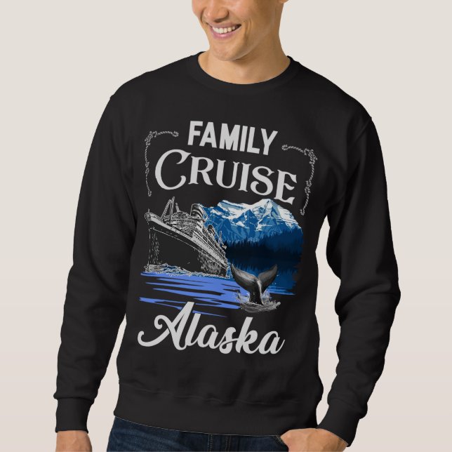 Alaska Family Cruise Manar Women and Kids Lång Ärmad Tröja (Framsida)