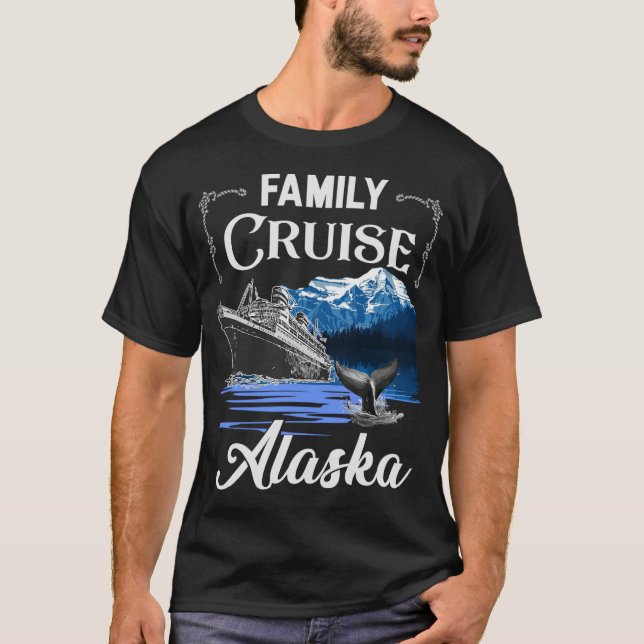 Alaska Family Cruise Manar Women and Kids T Shirt (Framsida)